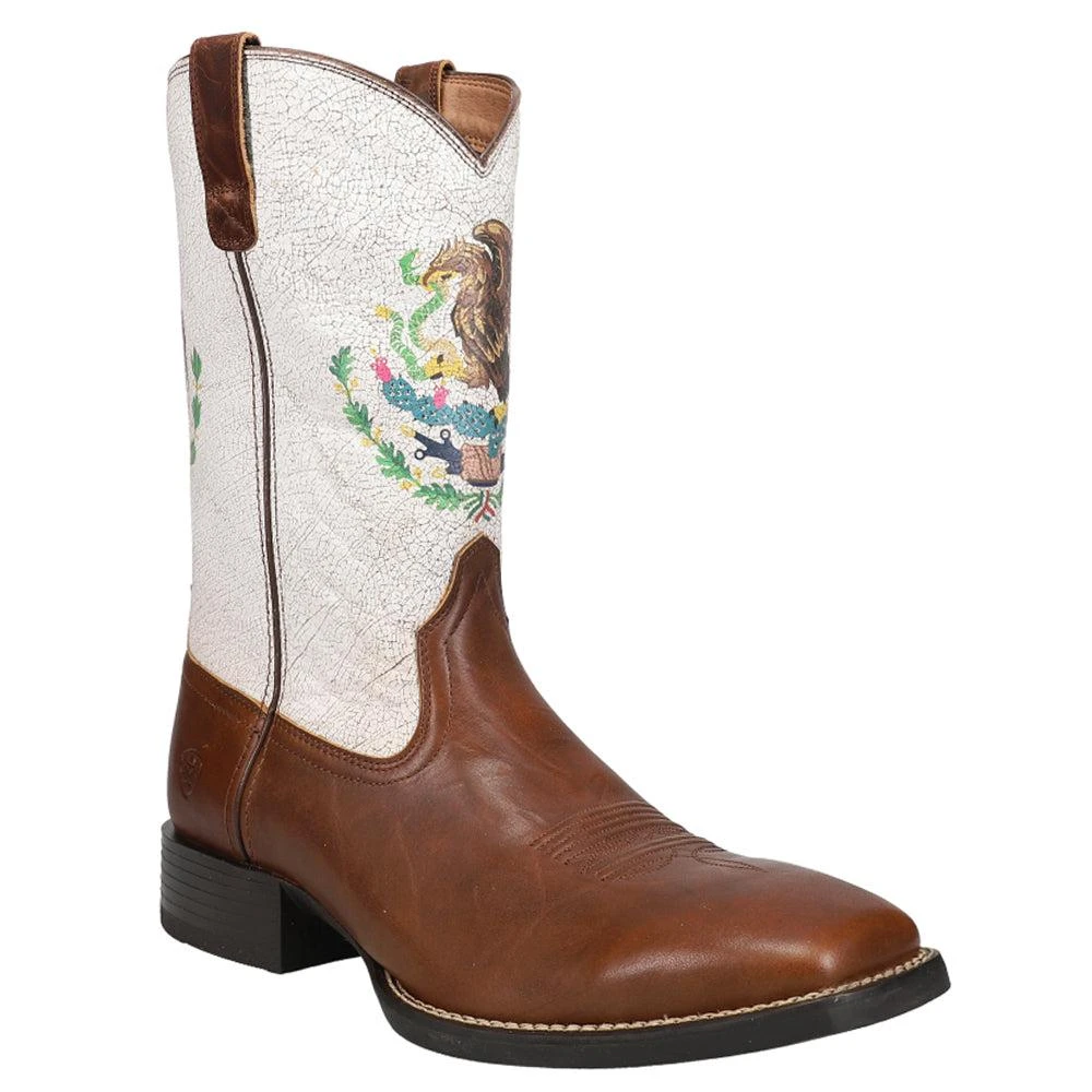 Ariat Sport Orgullo Mexicano Patriotic Square Toe Cowboy Boots 2