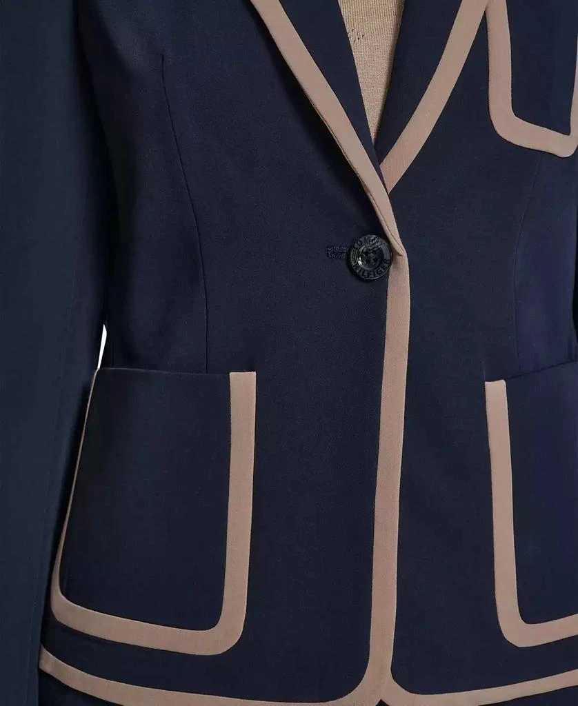 Tommy Hilfiger Women
s Framed One-Button Blazer 3