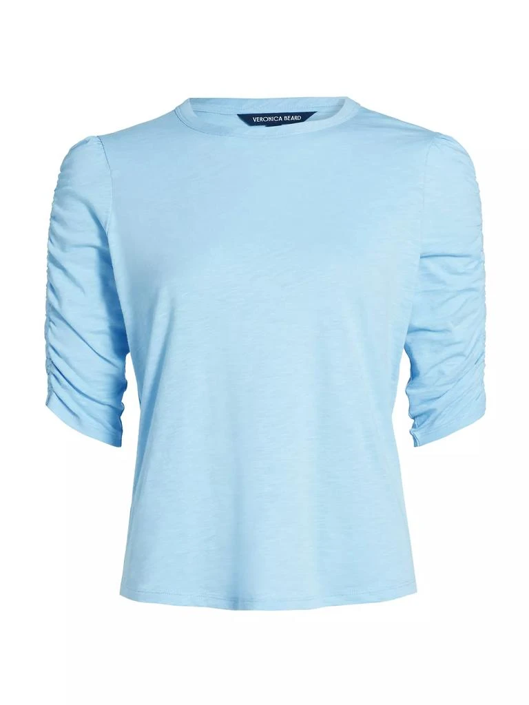 VERONICA BEARD Waldorf Gathered-Sleeve T-Shirt 1