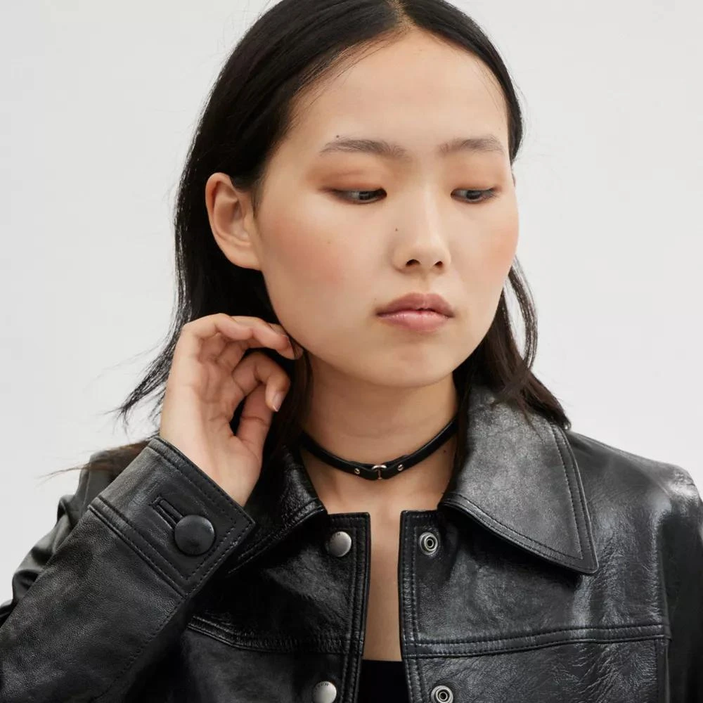 Coach Patent Leather Jacket 5