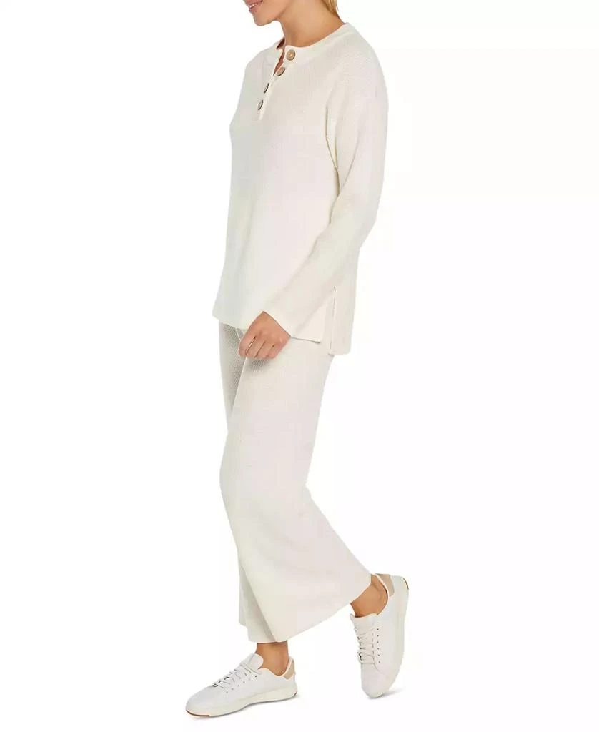 Three Dots Women's Parma Henley Long-Sleeve Top 4