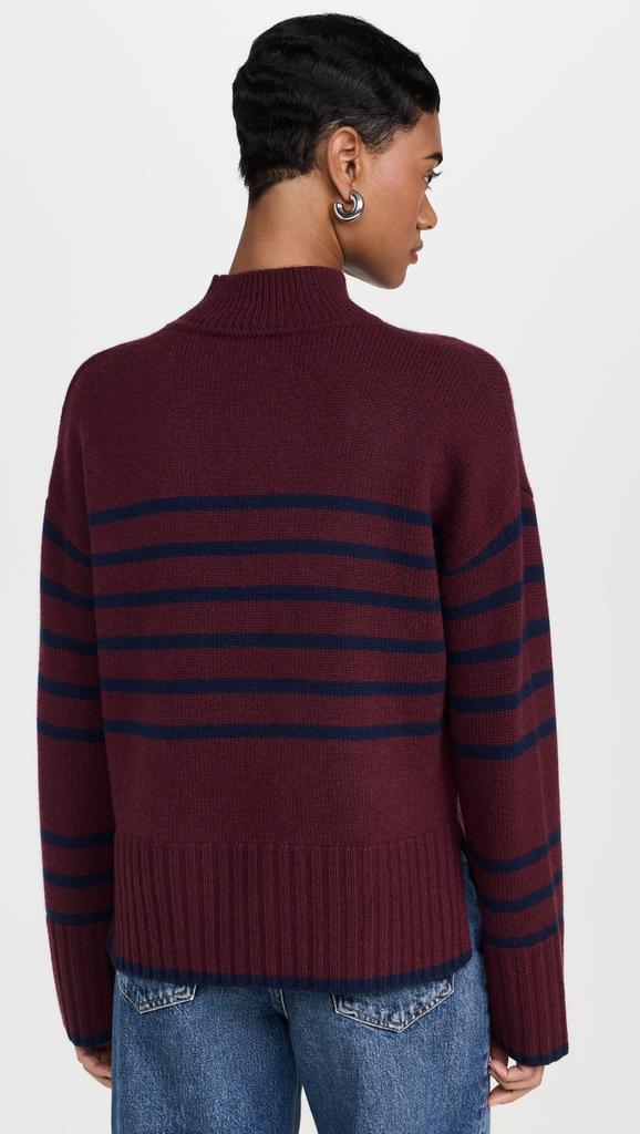 Stateside Striped Mock Neck Sweater