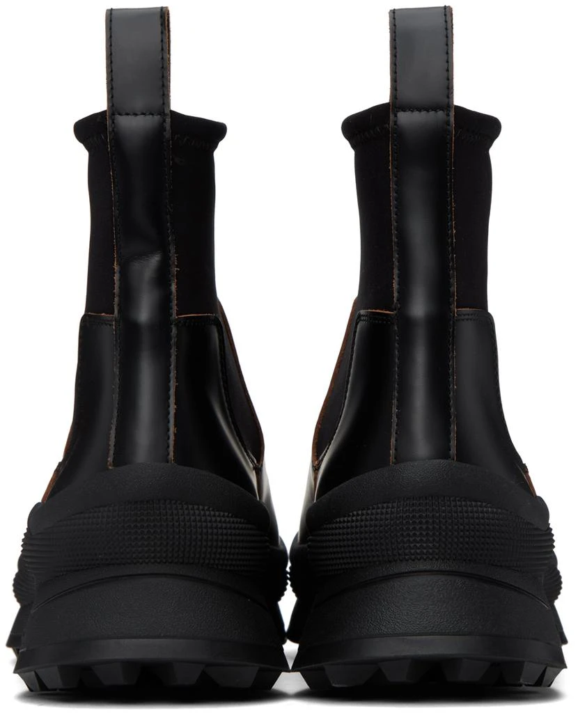 Jil Sander Black Leather Chelsea Boots 2