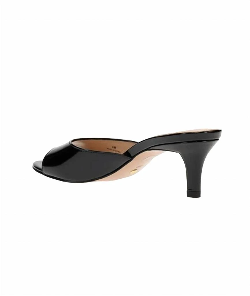 Pelle Moda Women's Balin Slide Sandal In Black Patent 3