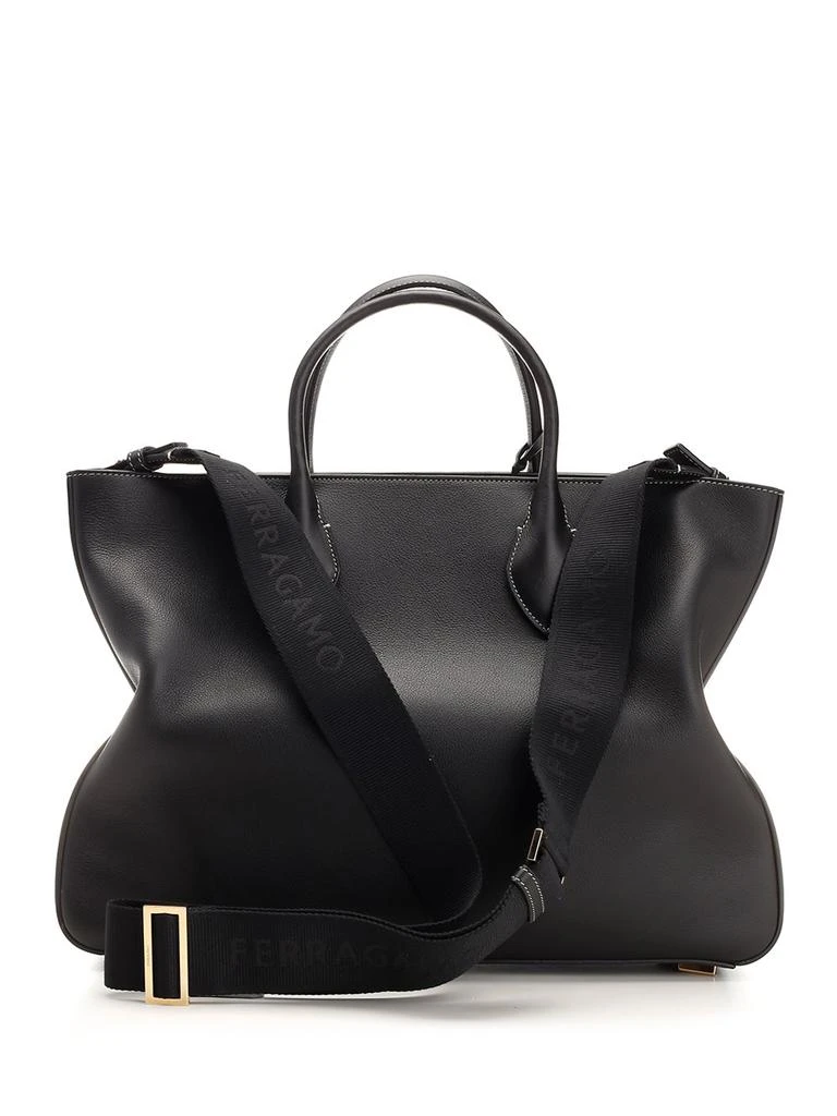 Salvatore Ferragamo Ferragamo Logo-Printed Luggage Tag Tote Bag 2