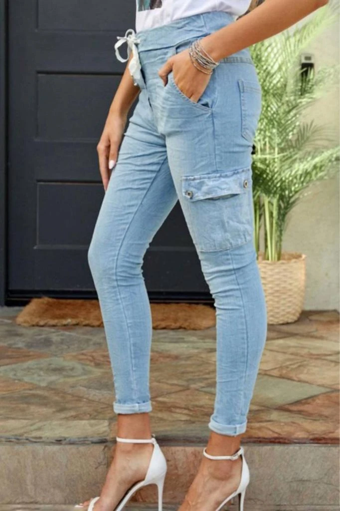 Venti6 Venti6 - Sequin Pocket Crinkle Jogger Pants 2