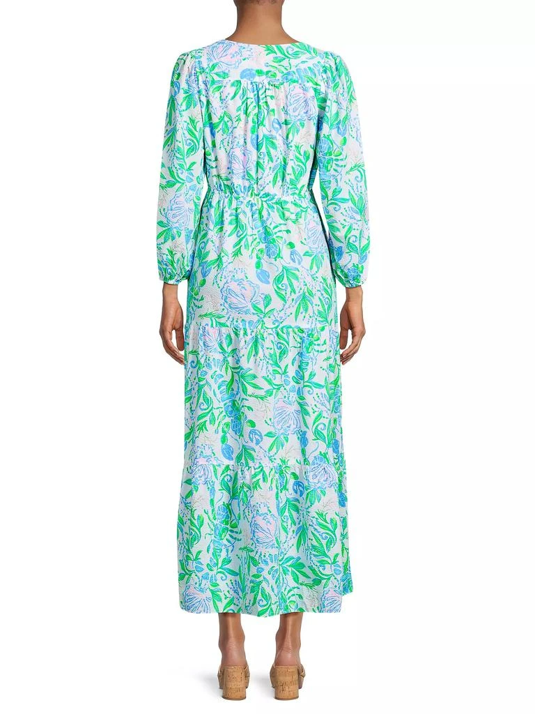 Lilly Pulitzer Deacon Floral V-Neck Maxi Dress 5