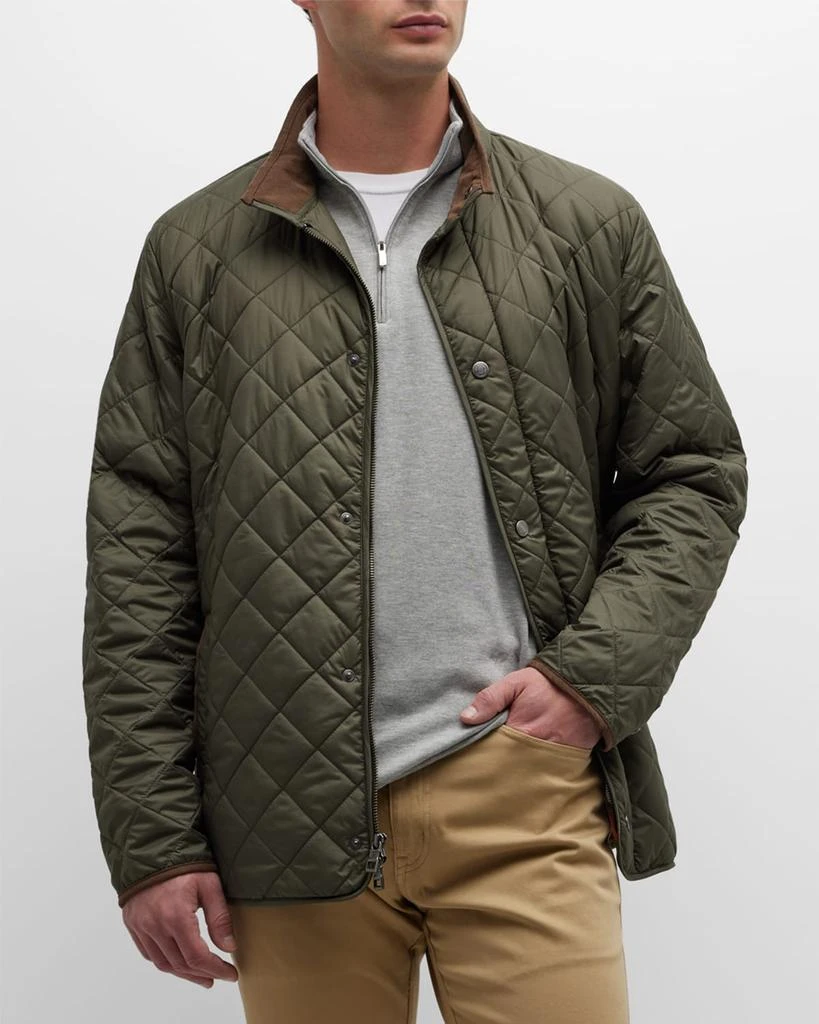 Peter Millar Men's Suffolk Quilted Travel Coat 4