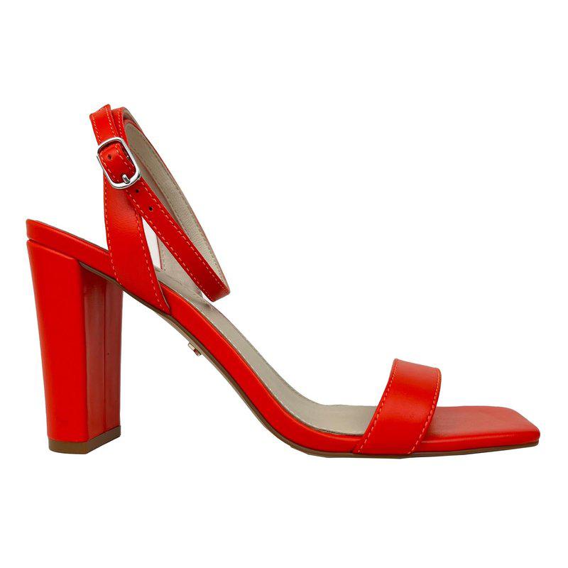 Yosi Samra Hailey Dress Sandal In Flame Leather
