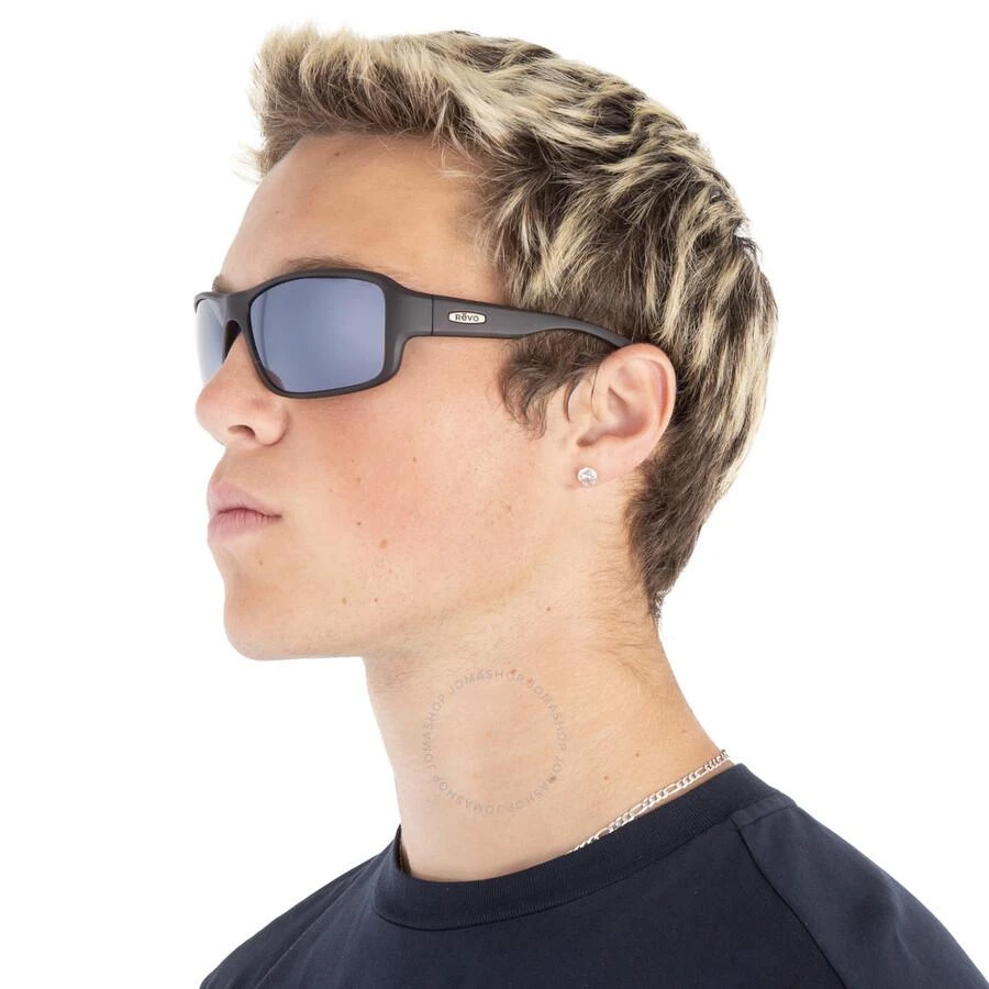 Revo Border Graphite Poarized Wrap Men's Sunglasses RE 1093 02 GY 66 2