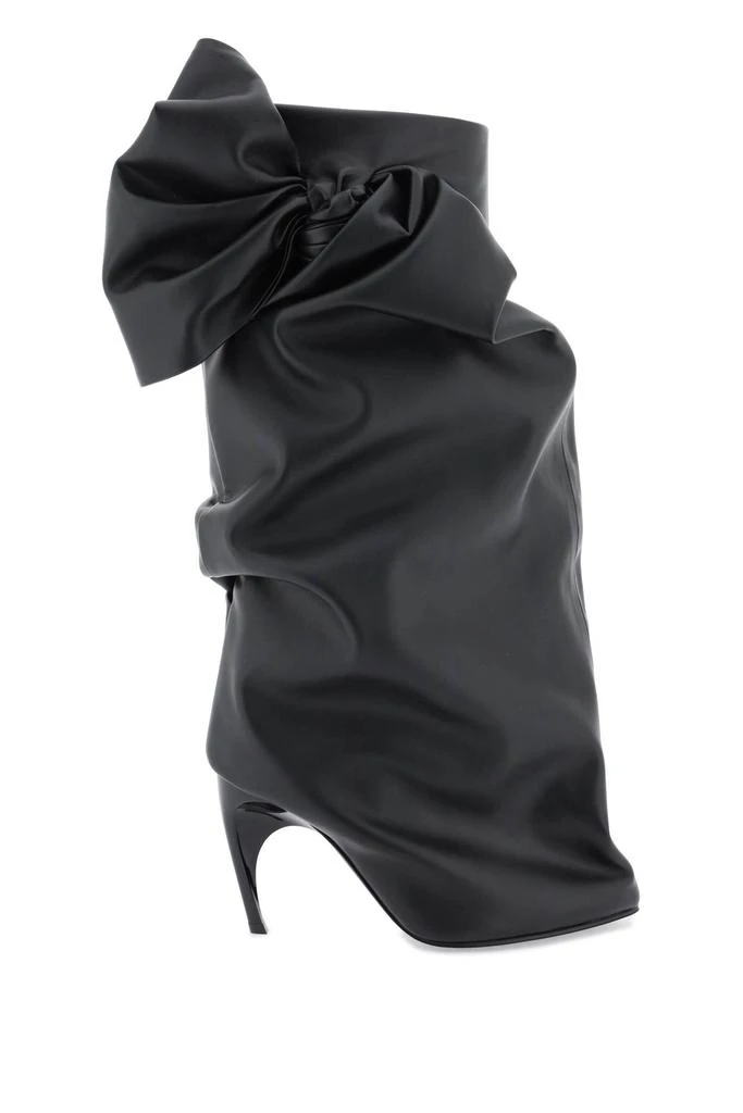 Alexander McQueen armadillo boots with bow 1