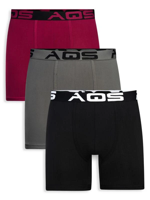 AQS 3-Pack Assorted Boxer Briefs 1