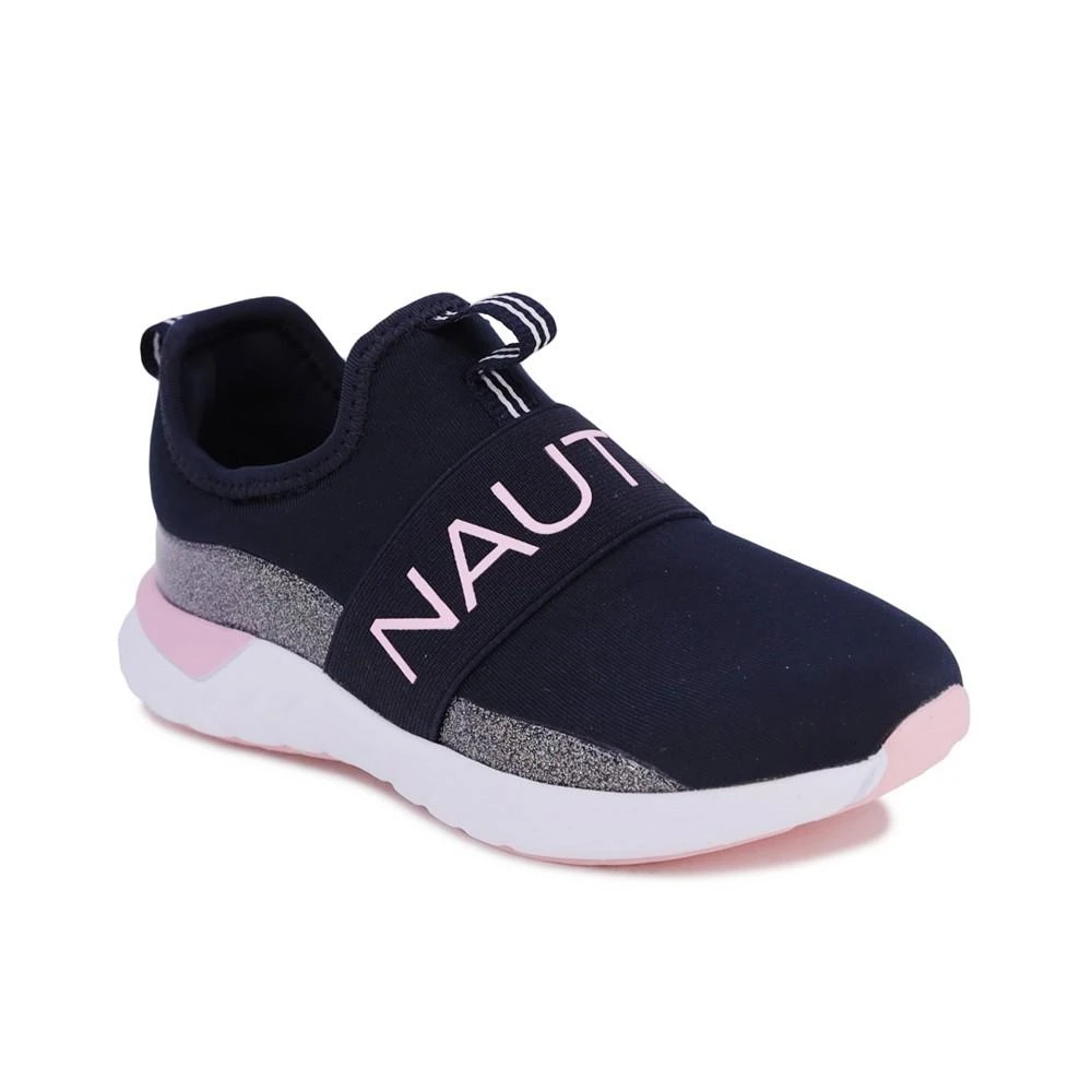 Nautica Toddler Girls Slip-On Glitter Pop Tuva Athletic Sneaker 1