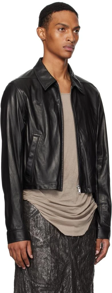 Rick Owens Black Concordians Alice Brad Leather Jacket 2