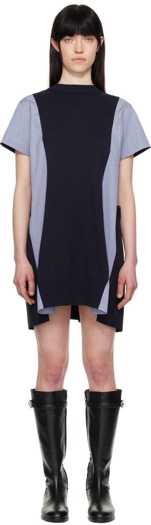 【Sacai】Denim Mix Dress Sacai Denim Mix Dress in Indigo – Hampden Clothing
