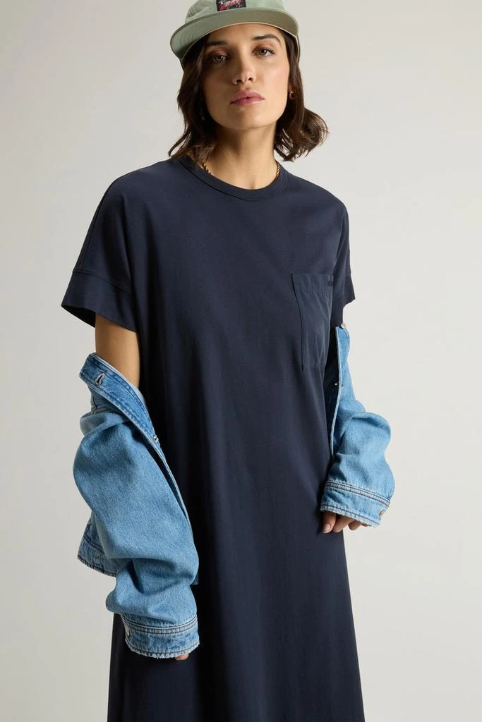 Woolrich Pure Cotton Dress - Women - Blue 4