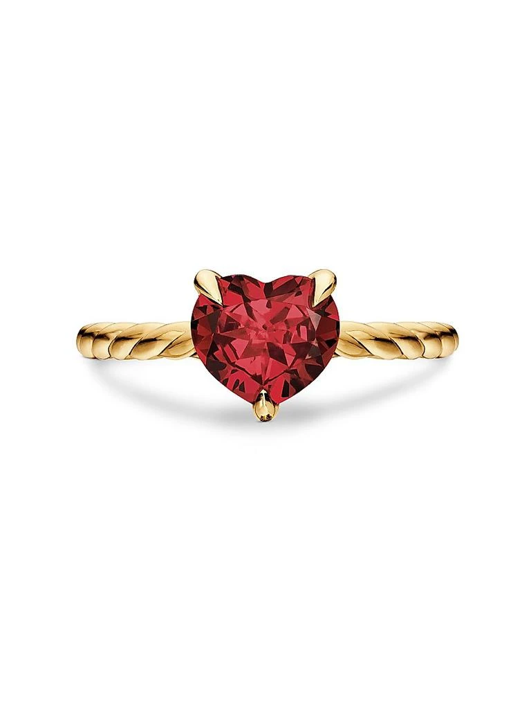 David Yurman Chatelaine Heart Ring in 18K Yellow Gold 4