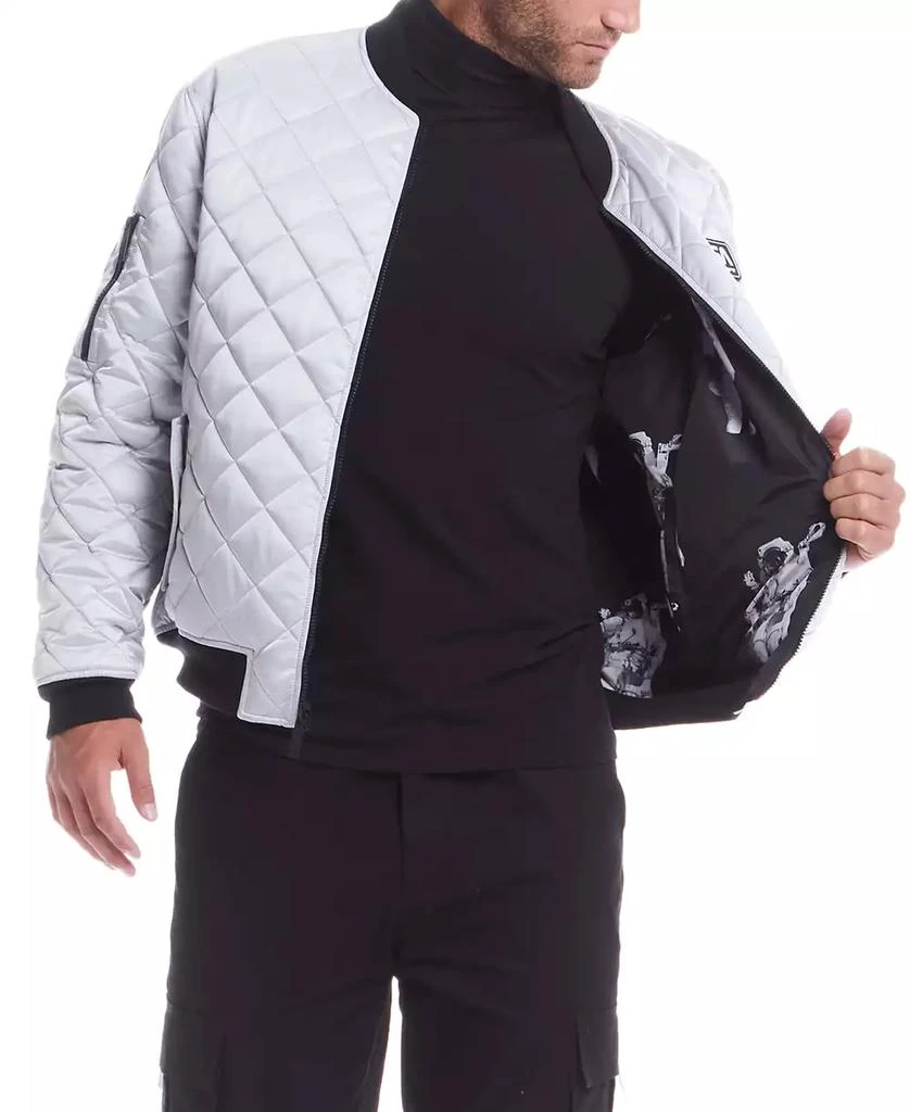 Space One Men's NASA Reversible Quilted Bomber Jacket 4