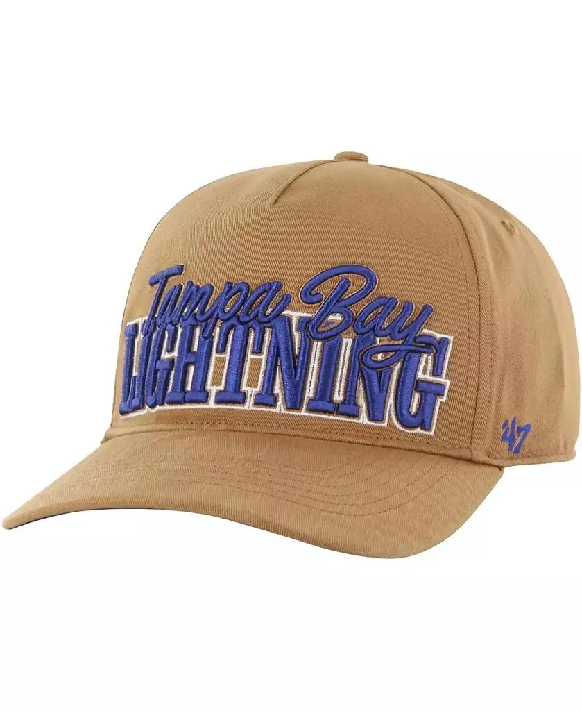 47 Brand Men's Tan Tampa Bay Lightning Barnes Hitch Adjustable Hat 3