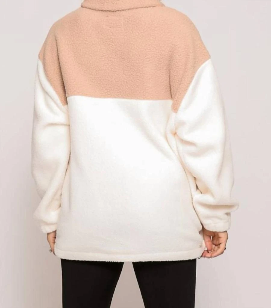 Timing Two Tone Jacket In Beige 2