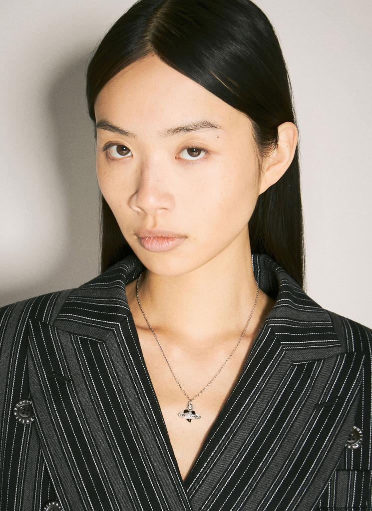 Vivienne Westwood ネックレス NEW DIAMANTE HEART Vivienne Westwood New Diamante Heart Pendant Necklace Silver