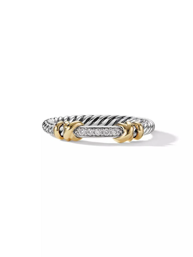 David Yurman Petite Helena Wrap Band Ring in Sterling Silver 2