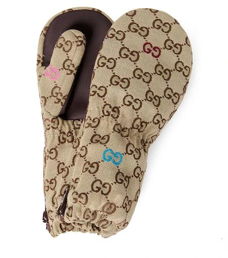 Gucci GG Canvas mittens