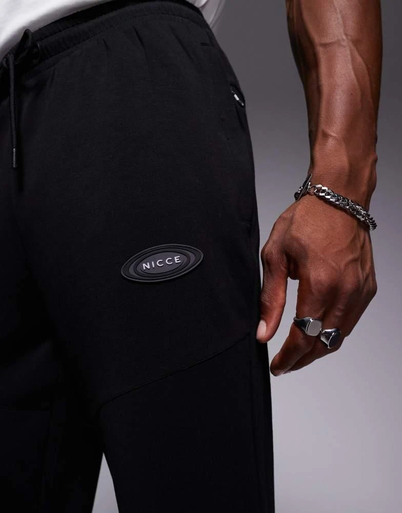 NICCE Nicce co-ord logo joggers in black 3