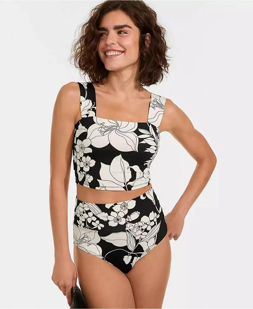 Lands
 End Women
s Square Neck Midkini Top 16.75" 4