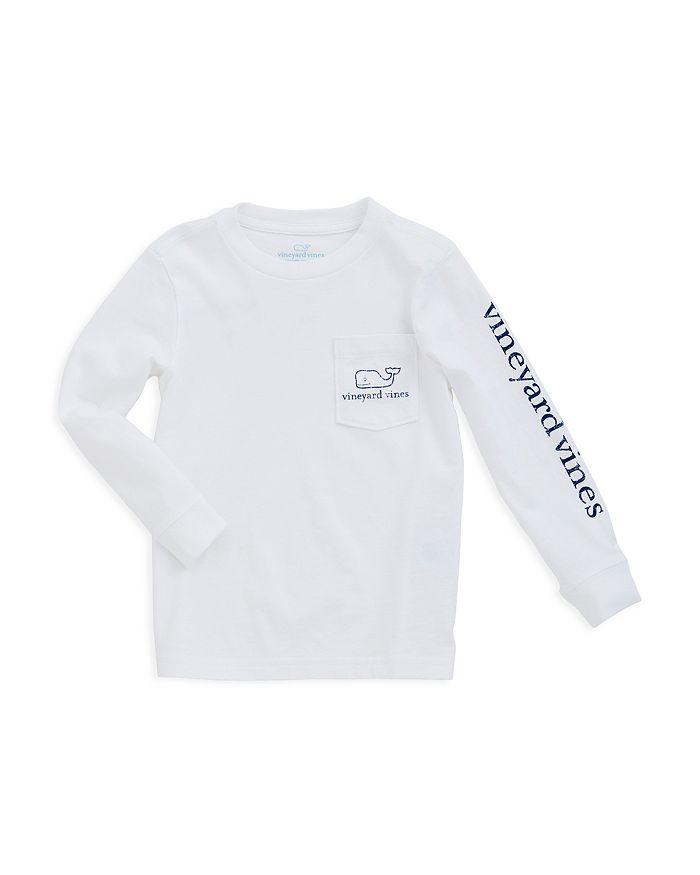 Vineyard Vines Boys' Long-Sleeve Vintage Whale Pocket Tee - Little Kid, Big Kid