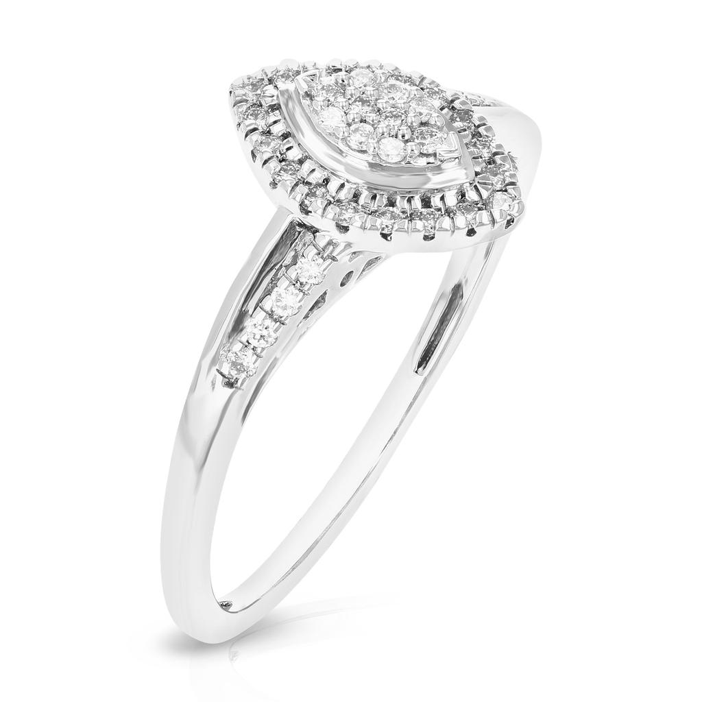 Vir Jewels 1/5 cttw Round Lab Grown Diamond Engagement Ring .925 Sterling Silver Prong Set