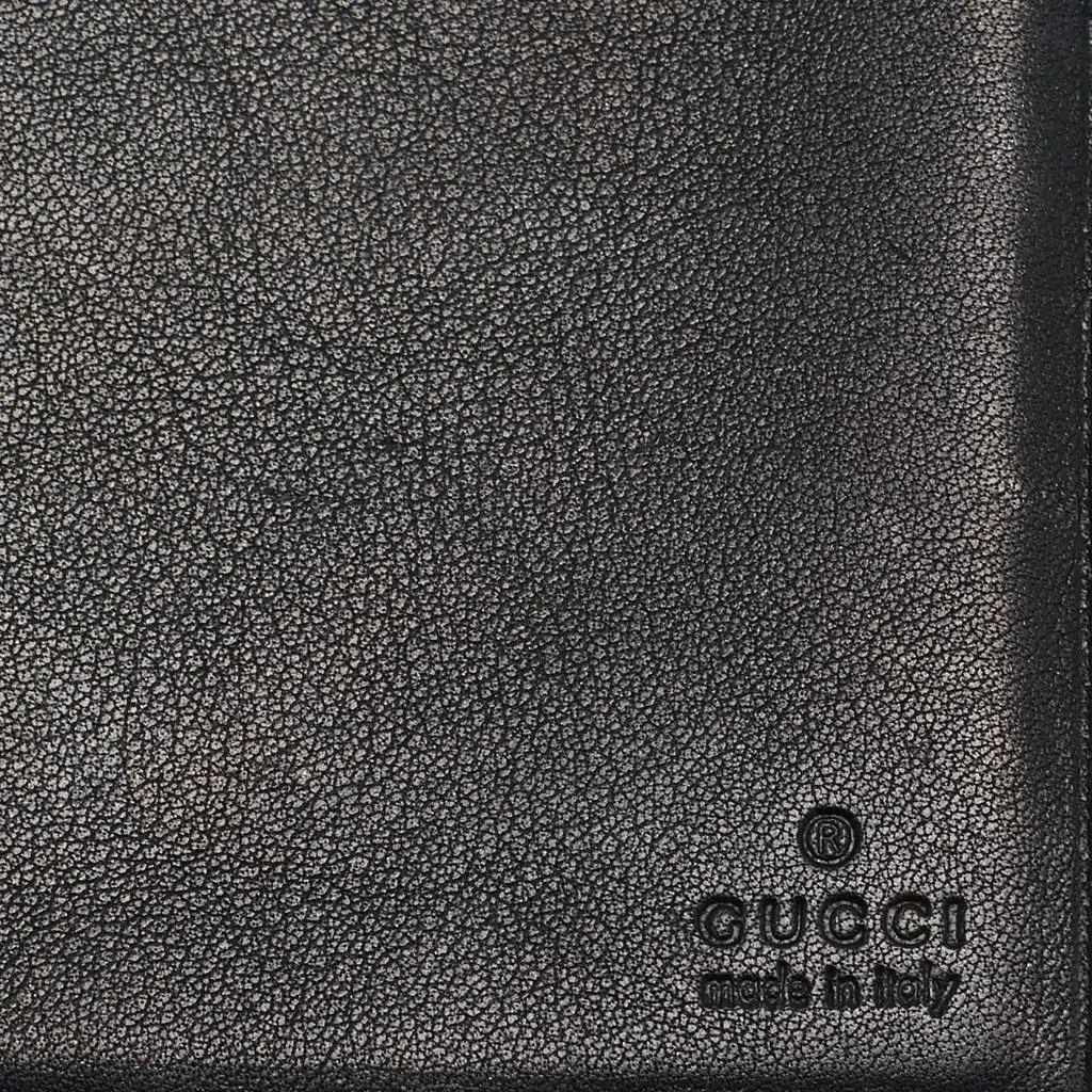 Gucci Gucci Black Guccissima Leather Heart Flap Continental Wallet 11