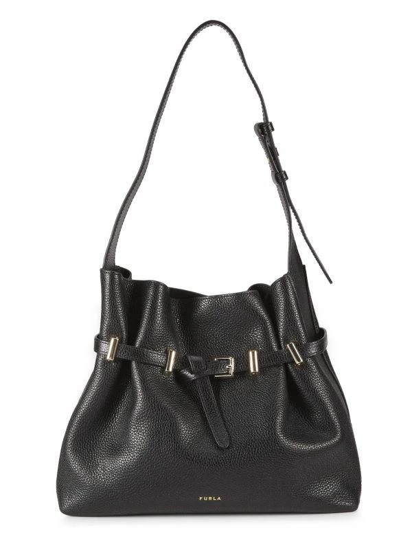 Furla Logo Leather Hobo Bag 1