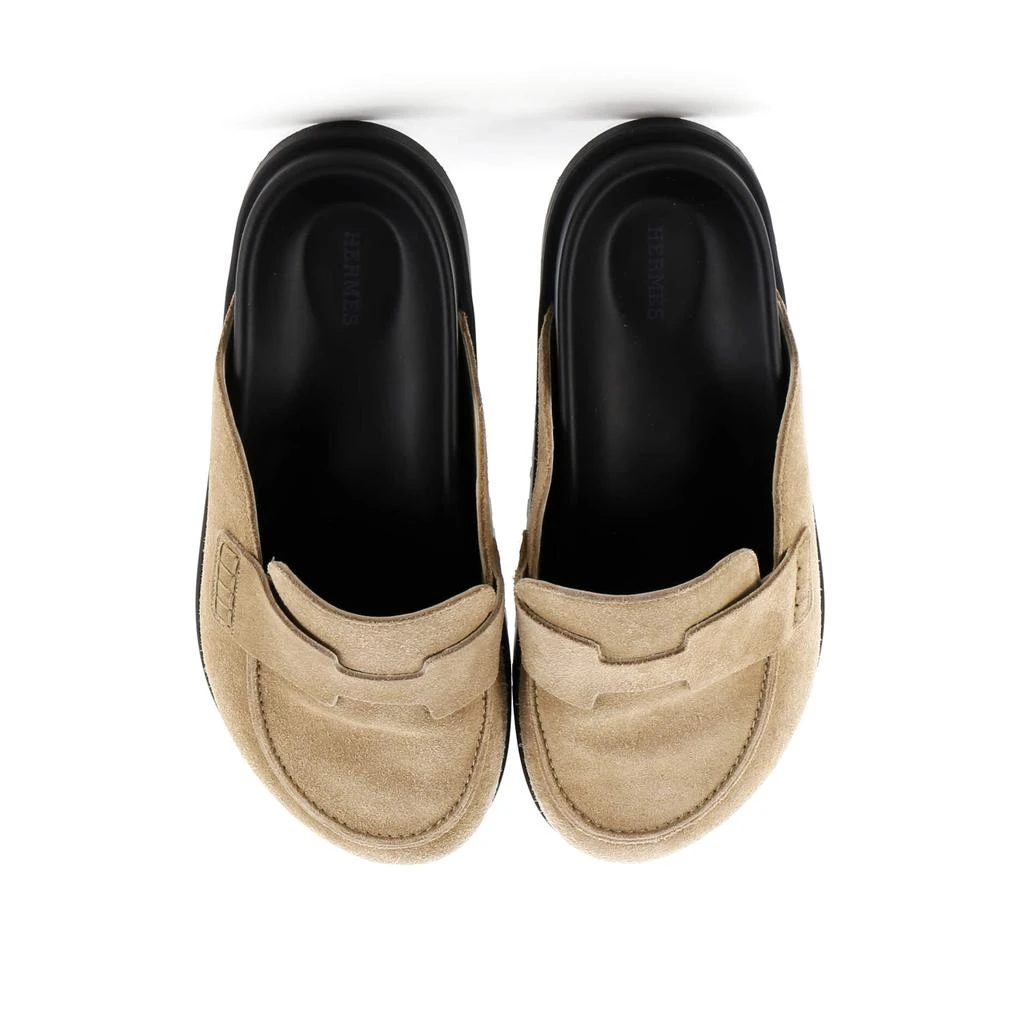 Hermes Men's Go Mules Suede 2