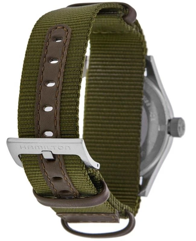 Hamilton Hamilton Khaki Field Quartz Black Dial Fabric Strap Men's Watch H69401930 4