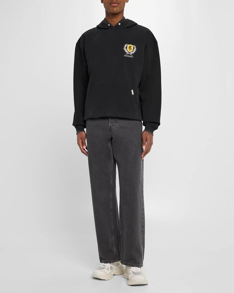 Represent Men's Crest Faded Hoodie 2