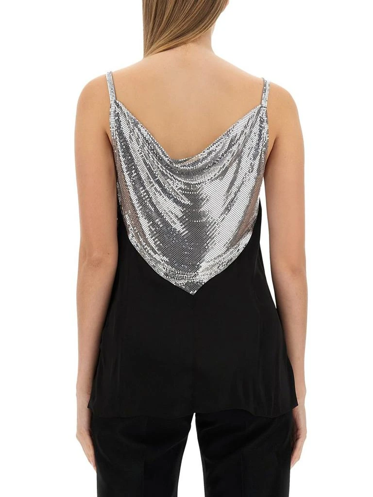 Paco Rabanne Paco Rabanne Chainmail Panelled Cowl-Neck Top 2