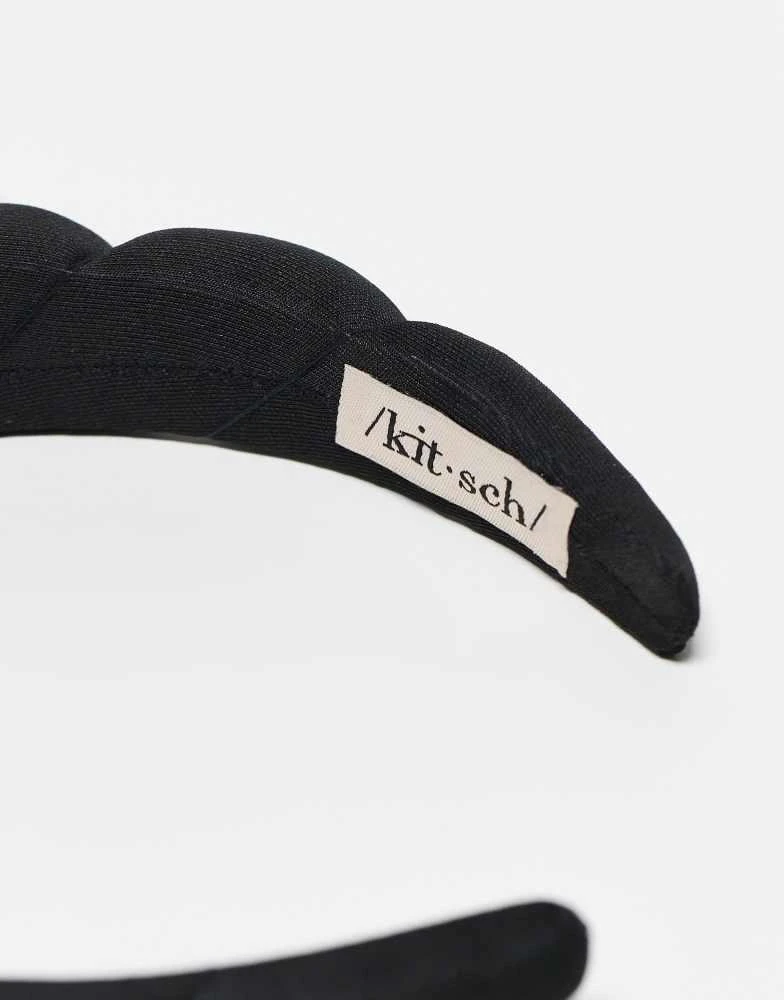 Kitsch Kitsch Fabric Puffy Headband 1pc- Black 2
