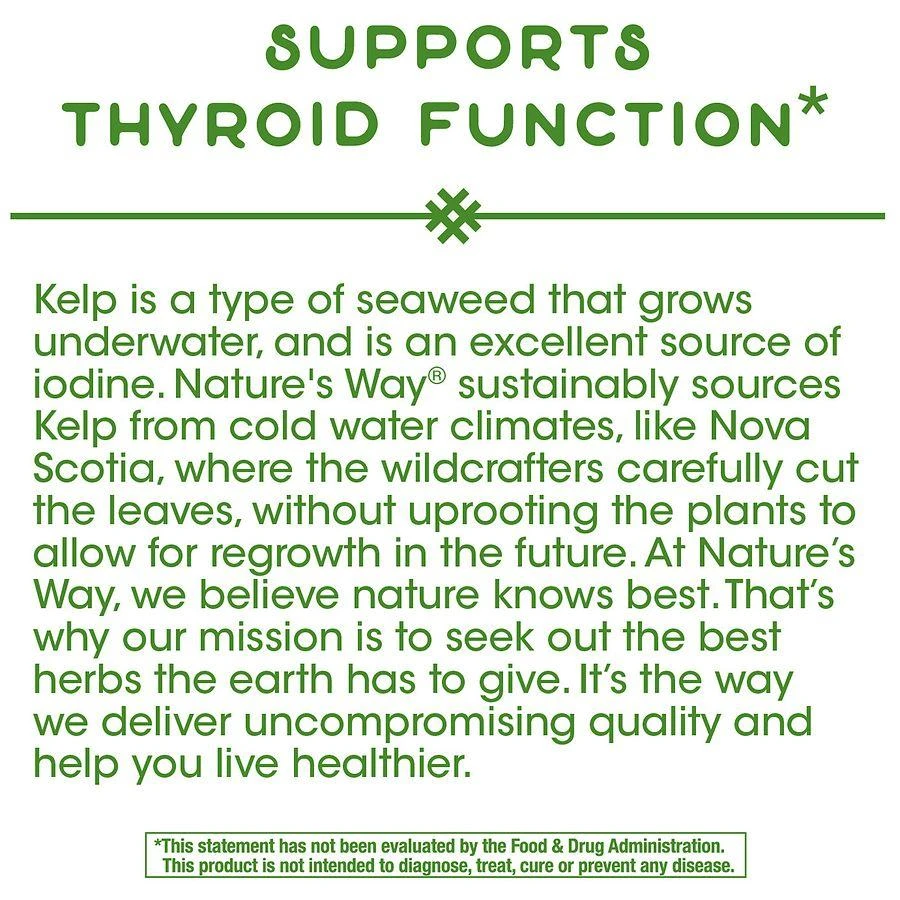 Nature's Way Kelp Vegetarian Capsules 5