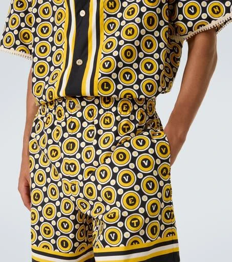 Valentino Printed cotton poplin shorts 5