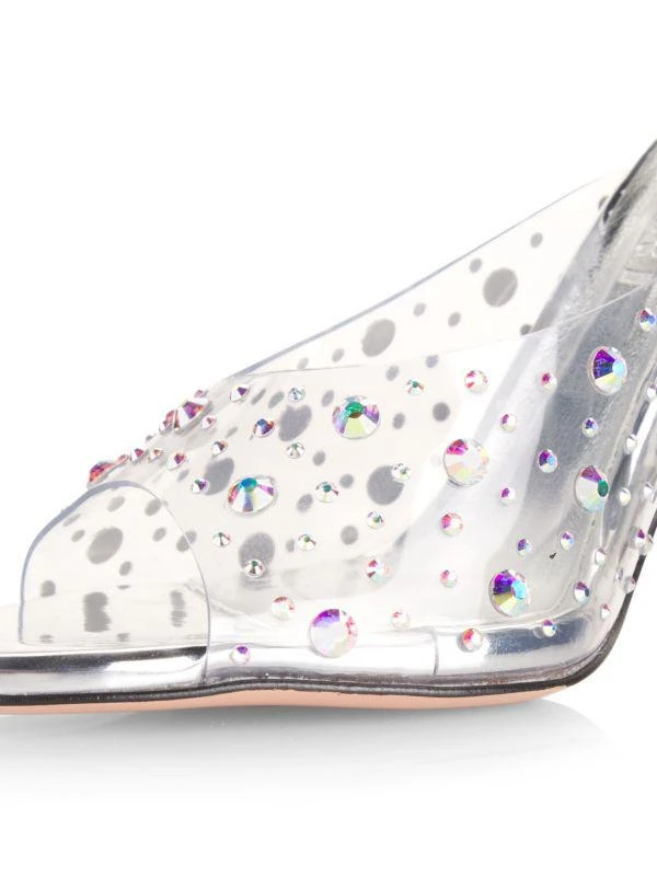 Piferi Tiana 115MM Crystal-Embellished Mules 6