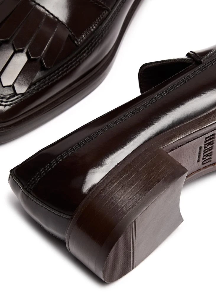 Hereu Aina 40 glossed leather loafers 4