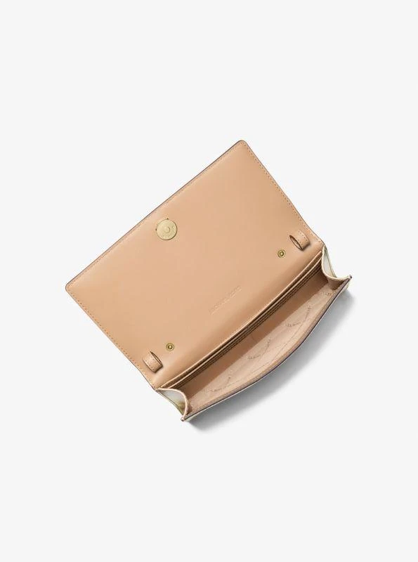 Michael Kors Carson Large Metallic Pebbled Leather Convertible Crossbody Bag 2