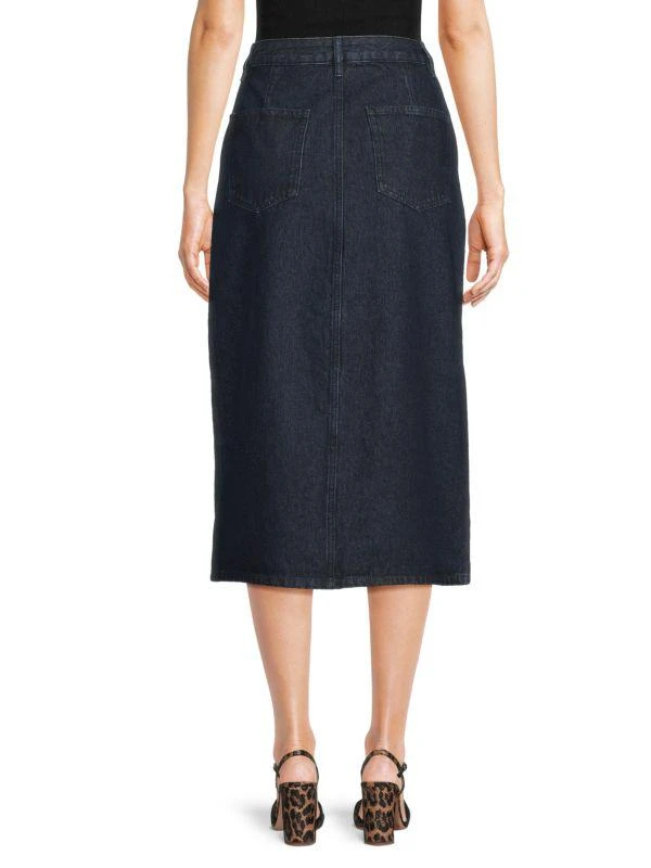 WeWoreWhat Denim Shift Midi Skirt 2