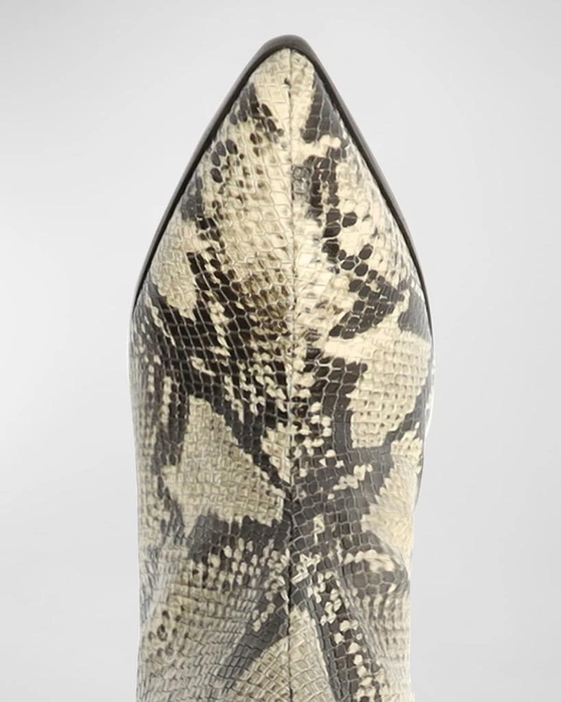 Schutz Analeah Snake-Print Leather Tall Boots 4