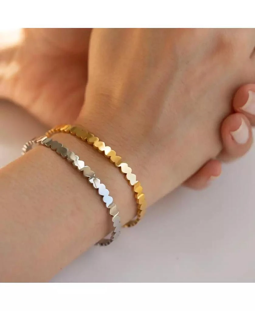 Mantra ILY Heart Bracelet Silver / Adult 2