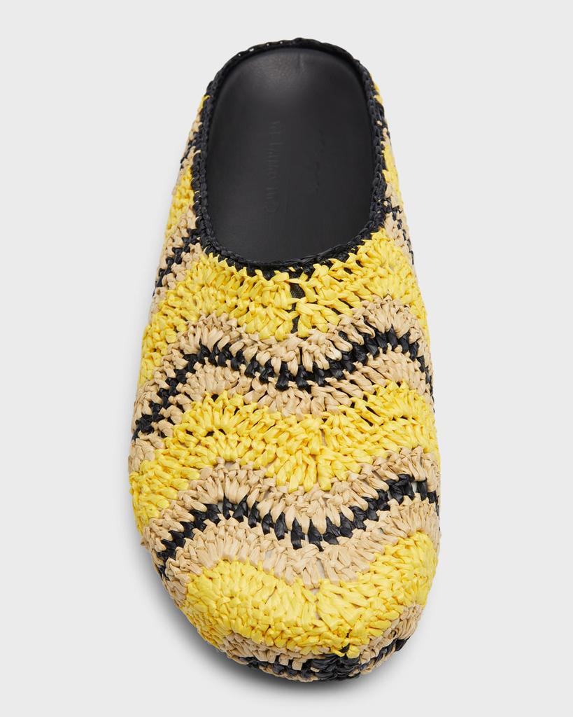 Marni Men's Fussbet Sabot Raffia Clogs - Sandals - Free
