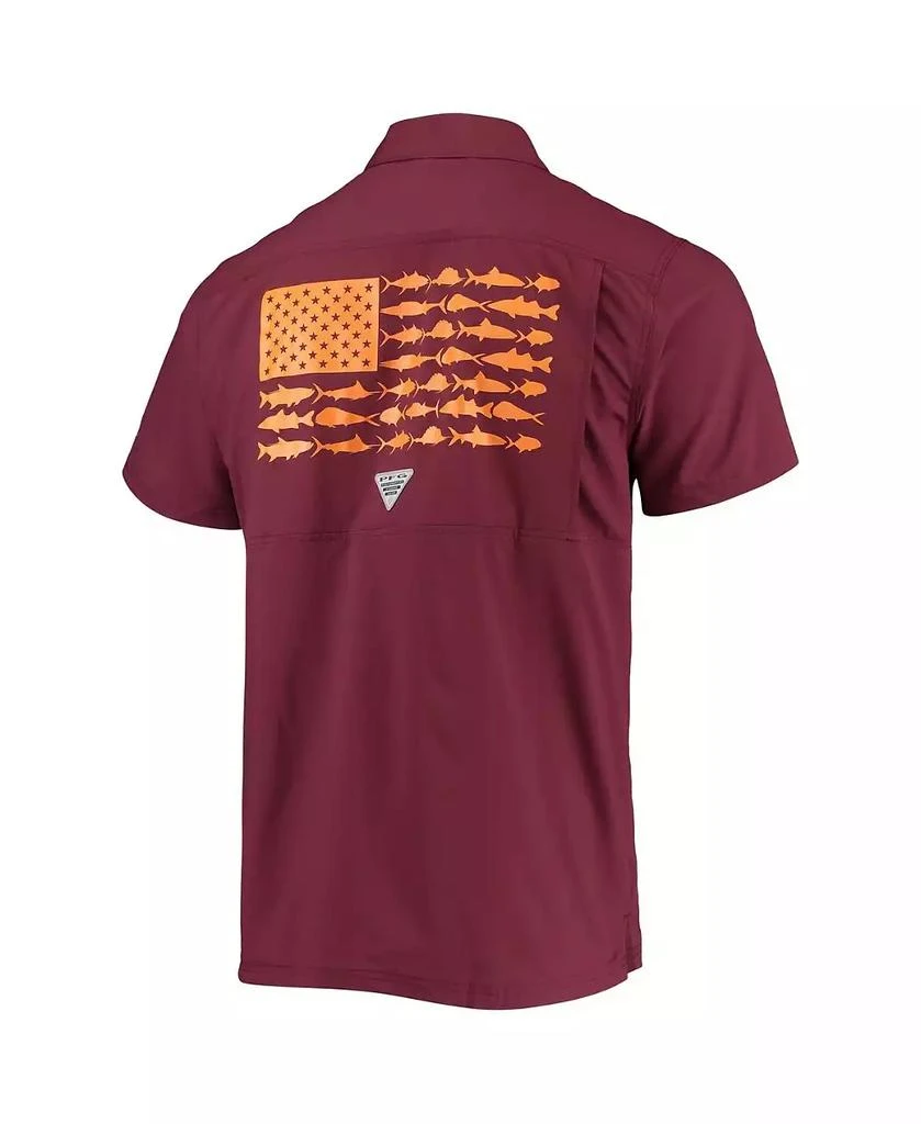 Columbia Men's PFG Maroon Virginia Tech Hokies Slack Tide Camp Button-Up Shirt 3