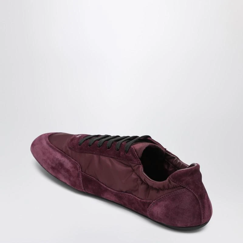Prada Burgundy Re-Nylon and suede Sneaker Collapse 4