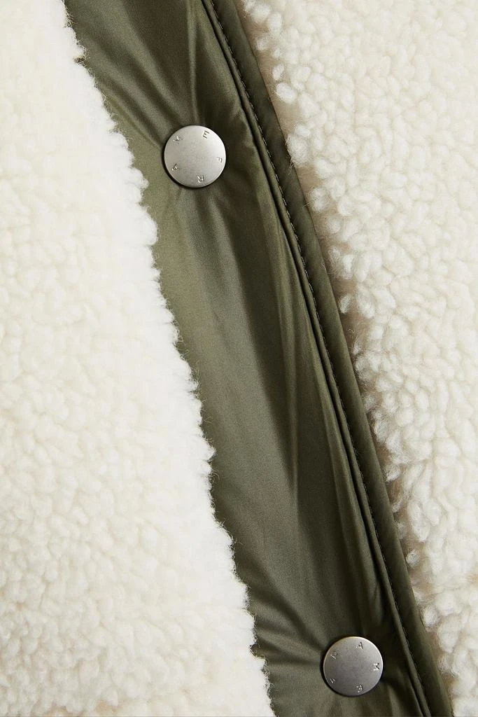 FRAME Shell-paneled faux shearling jacket 4